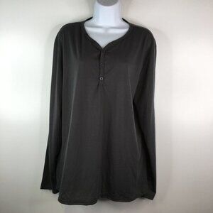 PODOM  Gray Long Sleeves Top Size XXL NWT